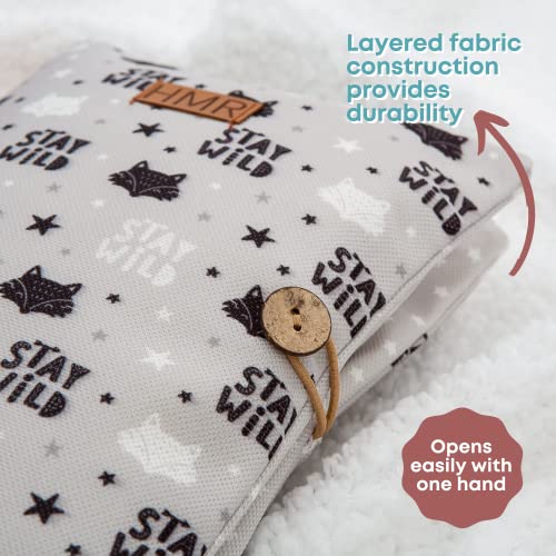 HAMUR Baby Diaper Bag Organizer – Compact & Foldable Stroller Pouch for Newborn Essentials | Travel-Friendly | Fits Boys & Girls ( Fox) - color: Fox