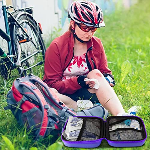Small-Waterproof Car First-Aid Kit Emergency-Kit - Purple 273Piece Camping Equipment for Camping Hiking Home Travel YIDERBO - style: Purple-273Pcs