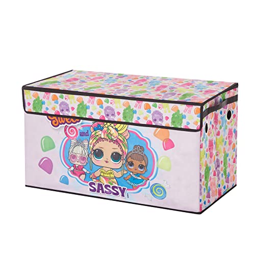 LOL Surprise Collapsible Children’s Storage Trunk - Durable with Soft Lid, 28.5"x14.5"x16", Fun and Spacious Organizer for Kids - color: LOL Surprise / Sweet and Sassy