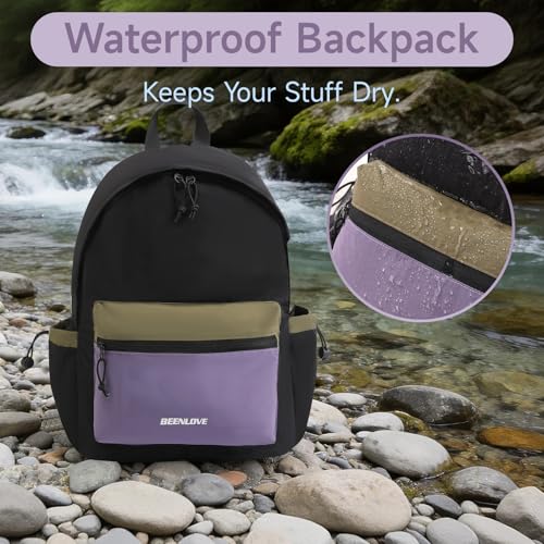 Hiking Backpack for Women Men 16L,Packable Waterproof Backpack,Foldable Daypack with Strap Pocket for Picnic Beach,Black - color: Black