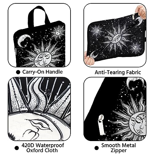 6 Pcs Compression Packing Cubes Waterproof Suitcase Travel Bag Luggage Backpack Organizer Travel Cubes for Packing-Gothic Style - color: Gothic Style