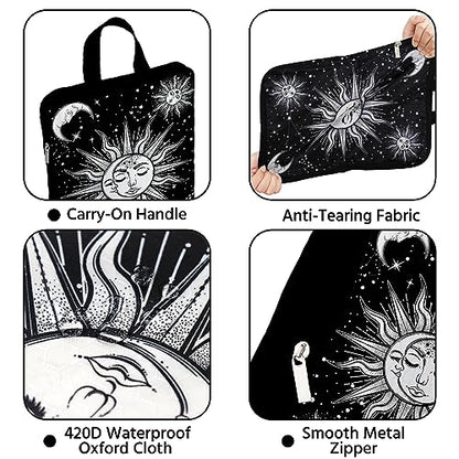 6 Pcs Compression Packing Cubes Waterproof Suitcase Travel Bag Luggage Backpack Organizer Travel Cubes for Packing-Gothic Style - color: Gothic Style