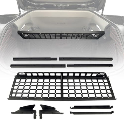 HIGH FLYING for Toyota RAV4 2019-2025 Car Accessories Modular Storage Molle Panel Cargo Shelf Organizer Luggage Carrier Rack Aluminum Alloy (with Split Cross Bar) - size: 2019-2025 with Split Cross Bar