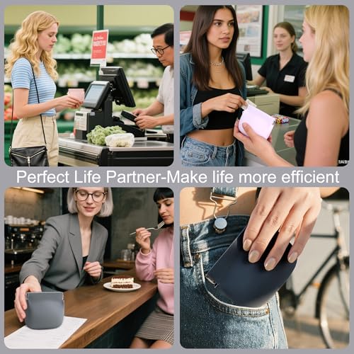 Squeeze Coin Purse for Women – Silicone Small Coin Pouch with Kiss Lock for Coins, Keys, Lipstick, and Earphones – Mini Cute Change Purse, Coin Purse & Pouch for Daily Life, Cars, Travel, Party - color: Squeeze / Black
