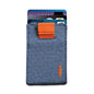 RFID Minimalist Slim Wallet for Men and Women, Holds Up to 12 Cards, Cash, Key Thin and Lightweight Credit Card Holder (Blue Microfiber – Ember Edition) - color: Blue Microfiber – Ember Edition