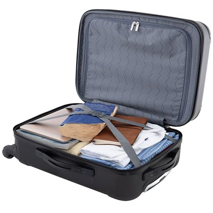 Travelers Club Chicago Hardside Expandable Spinner Luggage, Black, 22" Carry-On - color: Black, size: 22" Carry-On