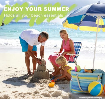 CaCTOUR Large Beach Bag Women,Beach Bags Waterproof Sandproof with Zipper Wet Pocket,Beach Tote Pool Bag for Swim Gym Travel - color: Green