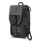 SOWHUP Tactical Molle Pouch Cell Phone Pouch Holster Small Utility EDC Pouch Gadget Organizer Bag - color: Black2
