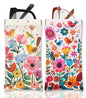 Eyeglasses Sunglasses Case PU Soft Squeeze Top Glasses Pouch for Women Student,Floral Pattern Portable Anti Scratch - color: Blue