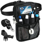 ProCase Nurse Fanny Pack, Lightweight Utility Organizer Pouch for Medical Supplies, Stethoscope, Scissors for RN EMT -Black, Small
