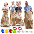 Shop Square Outdoor Field Day Games, Potato Sack Race Bags for Kids and Adults, Egg and Spoon Race, 3 Legged Race Bands - with Storage Bag - size: Pack of 4 (Bundle)