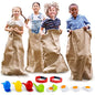 Shop Square Outdoor Field Day Games, Potato Sack Race Bags for Kids and Adults, Egg and Spoon Race, 3 Legged Race Bands - with Storage Bag - size: Pack of 4 (Bundle)