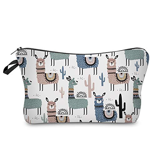 Deanfun Small Makeup Case - Cute and Waterproof Cosmetic Bag for Women(Cactus Camel D5-51444) - color: Cactus Camel 51444