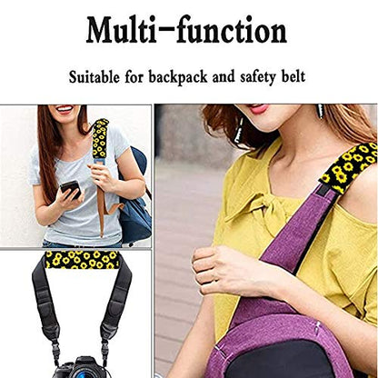 Amzbeauty Leopard Car Seat Belt Pads Cover Universal Soft Strap Shoulder Pad Fit Most Auto Truck, SUV, Airplane