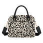 Lunch Bag Large Insulated Lunch Box for Women Adult Cute Lunchbox Lunch Bags Boxes Pail with Shoulder Strap for Work Mom Picnic Office Travel 11.4×6.8×9.1 inches 11.5L (Leopard) - color: Leopard