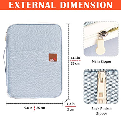 Lanola A4 Document Bags Portfolio Waterproof Business File Holder Travel Gear Organizer Electronics Accessories Bag - color: Gray