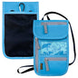Travel Neck Wallet, RFID Blocking Passport Holder with Adjustable Neck Strap for Men and Women to Keep Cash, Credit Cards and Travel Documents Safe - Blue - color: Blue