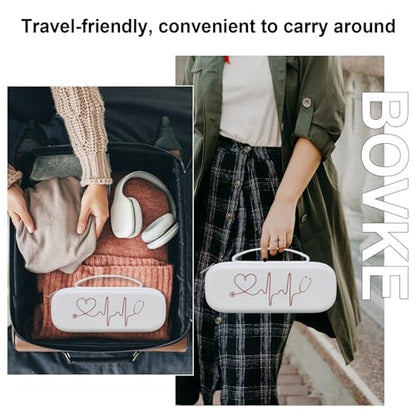 BOVKE Stethoscope Case for 3M Littmann Classic III Monitoring, Lightweight II S.E, MDF Acoustica Stethoscopes, Extra Room fits Nurse Accessories Medical Equipment and Nursing School Essentials, White - color: White