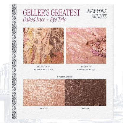 LAURA GELLER NEW YORK Gellers Greatest Kit - Baked Face & Eye Palette New York Minute + 4-in-1 Travel Makeup Brush - color: 03 New York Minute Eye Palette & Makeup
