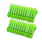 Sturdy Clothesline Pins For Drying Clothes Large Plastic Clothespins Hanger Clips Pegs Laundry Clamps 24 Pack Green - color: Green