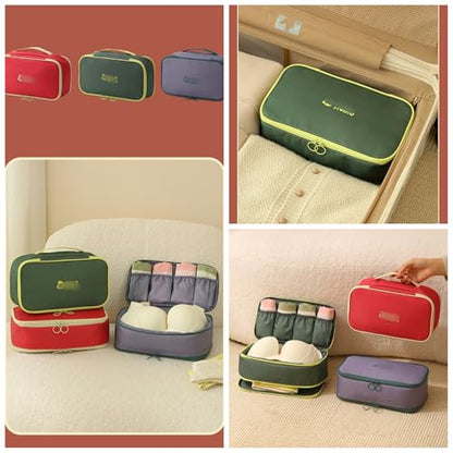 Multifunctional Travel Underwear Organizer Bag Dopamine Lingerie Socks Storage Portable Toiletry Packing Cube,Watermelon - color: Watermelon Red 12#