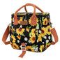 Joymee Insulated Lunch Bag for Women Reusable Leakproof - Sunflower | Large Spacious, Cooler Lunch Bag, Adjustable Shoulder Strap, With Side Pocket, Bottle Holder, for Office Work Picnic Travel - color: Sunflower