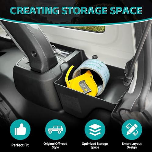 Rear Trunk Organizer Tray Compatible with 2024 2025 Jeep Wangler JL JLU 4XE Rubicon Sahara 4 Door, Wheel Well Storage Box Cargo Organizer Accessories for Jeep Wangler JL (Left + Right) - color: 2024-2025