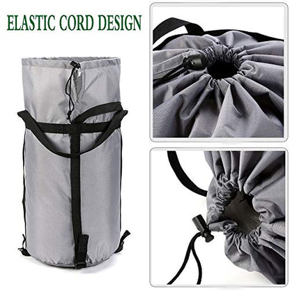 Compression Stuff Sack, 24L/36L/46L Sleeping Bags Storage Stuff Sack Organizer Waterproof Camping Hiking Backpacking Bag for Travel - Great Sleeping Bags Clothes Camping - color: Grey 24L 2-PACK
