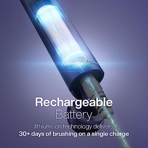 Aquasonic Icon ADA-Accepted Rechargeable Toothbrush | Magnetic Holder & Slim Travel Case | 2 Brushing Modes & Smart Timers | Gentle Micro-Vibrations (Lilac) - color: Lilac