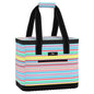 SCOUT The Stiff One - Large, Soft, Lightweight, Insulated Cooler with Hard Bottom, Beach, Family, Travel, Picnic Cooler - color: Ripe Stripe