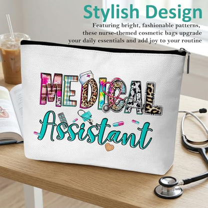 Nurse Graduation Gifts for Women, Nurse Medical Makeup Bag Appreciation Birthday Gifts for Nurses, Medical Assistant Travel Cosmetic Pouch Bags with Zipper - B05 - style: Leopard Medical Assistant