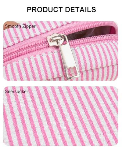 Small Makeup Bag, Mini Makeup Pouches for Purse Cute Cosmetics Bag Pouch with Slip-in Pockets Small Travel Toiletry Bag Makeup Storage Bag Lipstick Organizer Purse Essentials - color: 0-Mini Pink