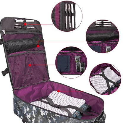 Underseat Carry-On Backpack Luggage Lightweight Casual Laptop Backpack 15.6-inch Travel Commute Gym Sport Daypack 21L, Digi Camo - color: Digi Camo
