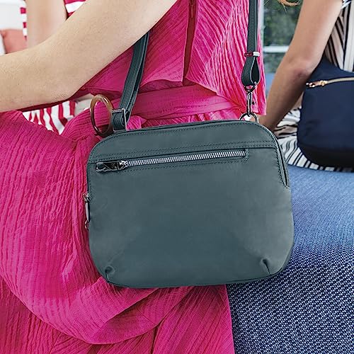 Travelon Women's Anti-theft Tailored East/West Organizer Chrossbody - color: Onyx