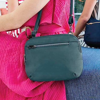 Travelon Women's Anti-theft Tailored East/West Organizer Chrossbody - color: Onyx
