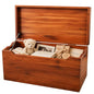 Hope Chest, Wooden Keepsake Box, Memory Storage Trunk, Solid Wood Heirloom Chest, Fully Assembled, Walnut - 30” - color: Keepsake Chest - Walnut