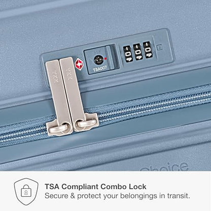 Traveler's Choice Ultimax II Polycarbonate Hardside Luggage with Spinner Wheels, Teal, 21-Inch Carry-On - color: Teal, size: 21-Inch Carry-On