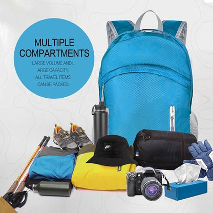Waterproof Foldable Backpack Dry Storage Lightweight Daypack 35L Outdoor Backpack for Beach Men Women Blue - color: Blue2