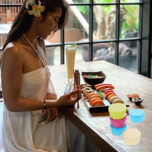 MAGICLULU 32pcs Small Condiment Containers with Lids, Portable Mini Sauce Boxes, Leakproof Salad Dressing Dispensers for Lunch Box, Picnic, and Travel Food Storage