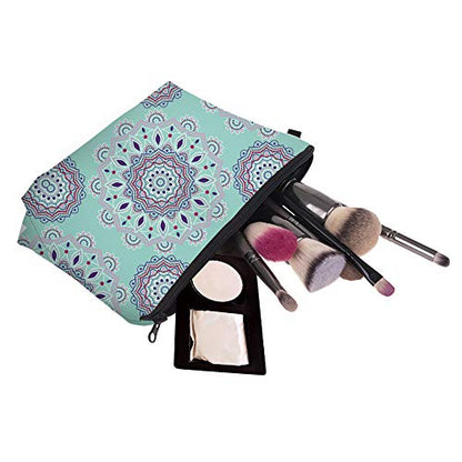 Deanfun Cosmetic Bag for Women, Mandala Flowers Waterproof Makeup Bags Roomy Toiletry Pouch Travel Accessories Gifts (51456) - color: 51456