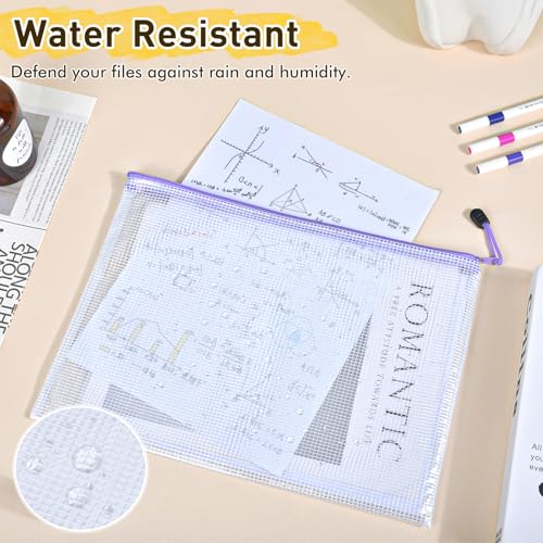42pcs Mesh Zipper Pouch Bags, 8 Sizes Plastic Zippered Storage Bags for Organizing, Clear Pouches with Zipper, Waterproof Mesh Pouch for Office School Supplies, Home Organize, Travel Storage - style: 42pcs