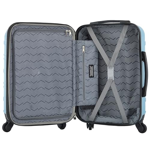 Travelers Club Phoenix Luggage, Blue Moon, 22-Inch Carry-On - color: Blue Moon, size: 22" Carry-On