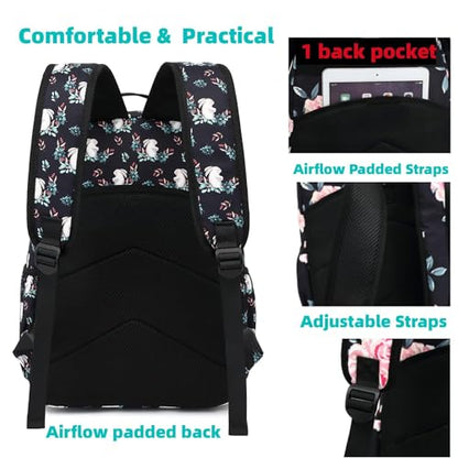 Leaper Cute Cat Printing Laptop Backpack Water-resistant College Backpack Bookbags Travel Bag Casual Bag Satchel Gary - color: Gary-cat, size: X-Large