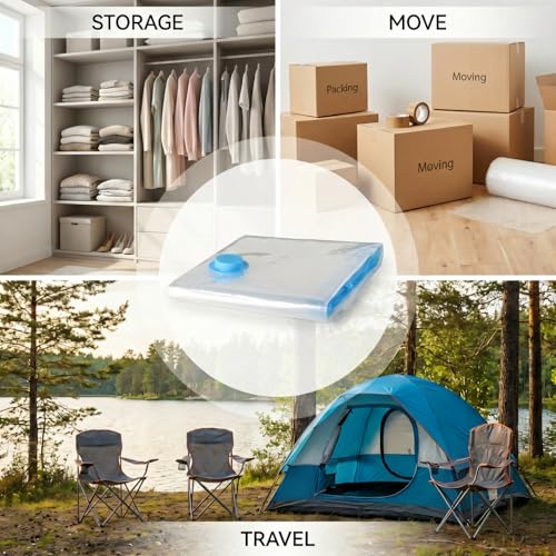 12 Pack Space Saver Vacuum Storage Bags Travel Set | Vacuum Sealed Compression Bags With Wireless Rechargeable Electric Pump, Space Saving For Travel, Clothing, Luggage, Toys - size: 12-Pack-C