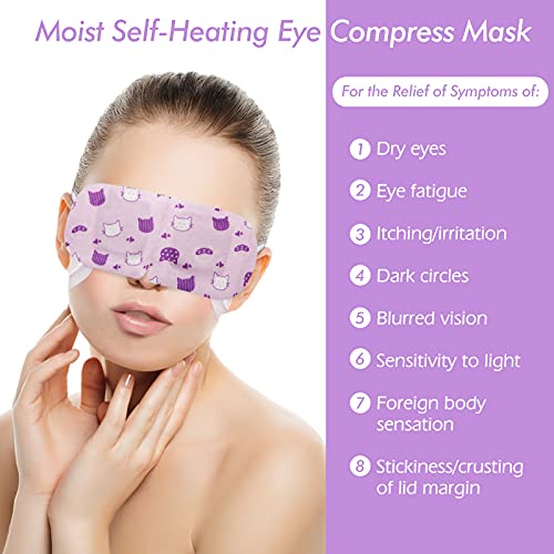 Jekeno Steam Eye Mask, 16 Packs Eye Masks for Dry Eyes, 40-60 Minutes Self Moist Warm Compress Heated Disposable Mask for Sleep, Spa Relaxing Trip Gifts, Travel Essentials for Women Men - size: 1 Count (Pack of 16)