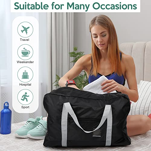 Reginary 10 Pcs Travel Duffel Bags Bulk Gifts Graduation End of Year School Goodie Bag Foldable Airlines Personal Item Carry Women Weekender Overnight Lightweight Luggage Sport Gym Business Essentials