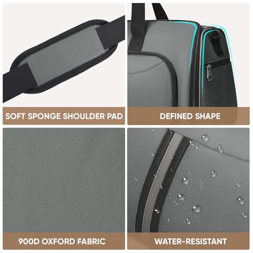 BALEINE Travel Garment Bag, Travel Suit Bag for Men, Water Resistant Carry on Garment Bag for Hanging Clothes, Garment Duffel Bag for Travel Business (Dark Gray-Convertible) - color: Dark Gray-Convertible