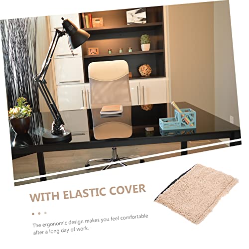 TEHAUX 3pairs Ergonomic Chair Armrest Covers Sherpa Office Desk Gaming Home Airplane Chair Arm Pads Washable Removable Covers