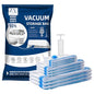 Vacuum Storage Seal Bags-Jumbo Vacuum Packing Bags with Pump for Travel, Clothes, Bedding & Blankets-Reusable Compression Travel Vacuum Bag Set | Space Saver Bags (3L+3M+3S) - size: 3L+3M+3S