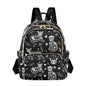 Women Fashion Backpack Purse Casual Lightweight Travel Shoulder Bag Death Cat Rucksack Ladies Bag, Medium - color: Death Cat, size: Medium